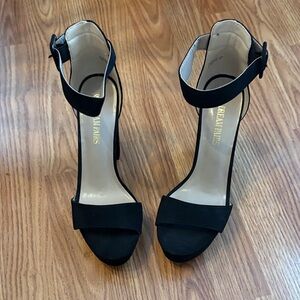 Dream Pairs Black Ankle Strap Heels